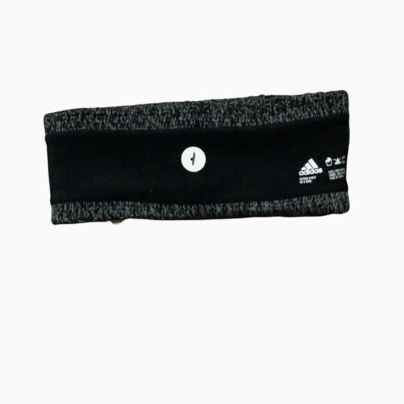 Adidas Women’s Crestline Textured Knit Headband With Soft Fleece Lining Black - Picture 3 of 3